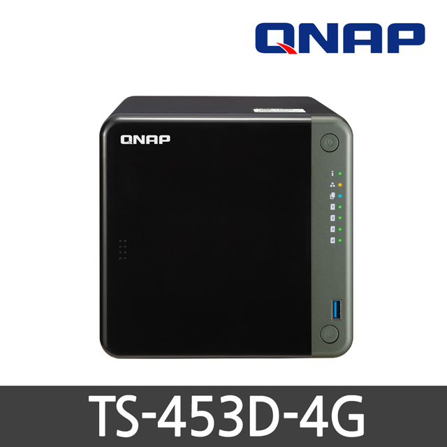 QNAP TS-453D-4G/4베이/WD Red HDD SET (4TB~16TB)