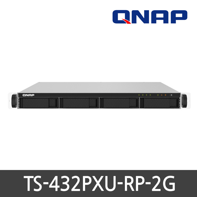 QNAP TS-432PXU-RP-2G /4베이/랙형/WD RED HDD SET (24TB~40TB)